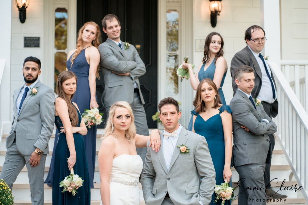 Wedding Party Portrait by EmmiClaire Photography