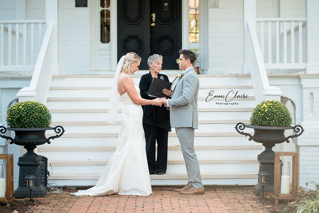 Intimate wedding at the Mayhurst Inn. (Image by EmmiClaire Photography)