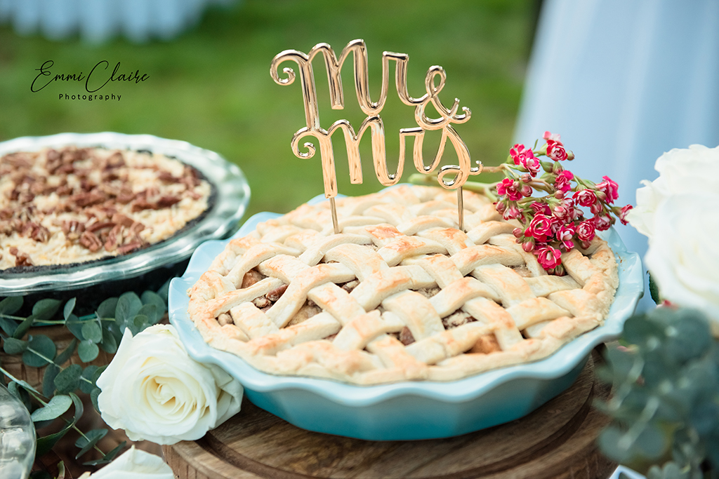 Wedding Pie. (Image by EmmiClaire Photography)