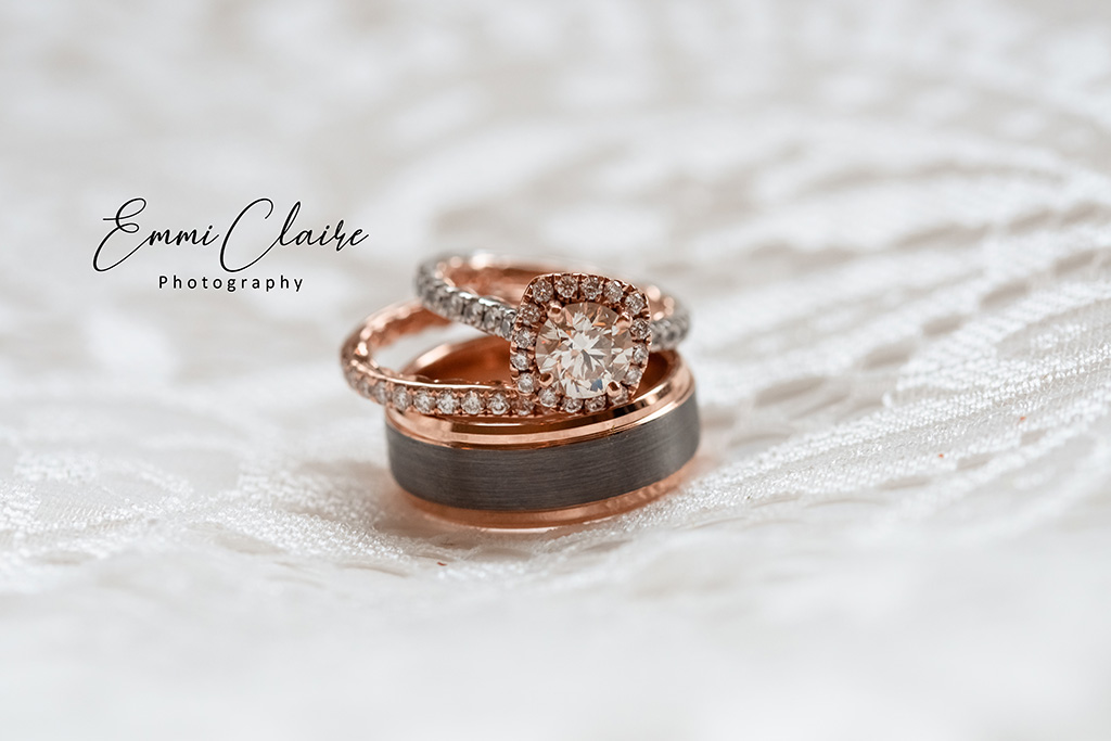 Wedding rings photo by EmmiClaire Photography