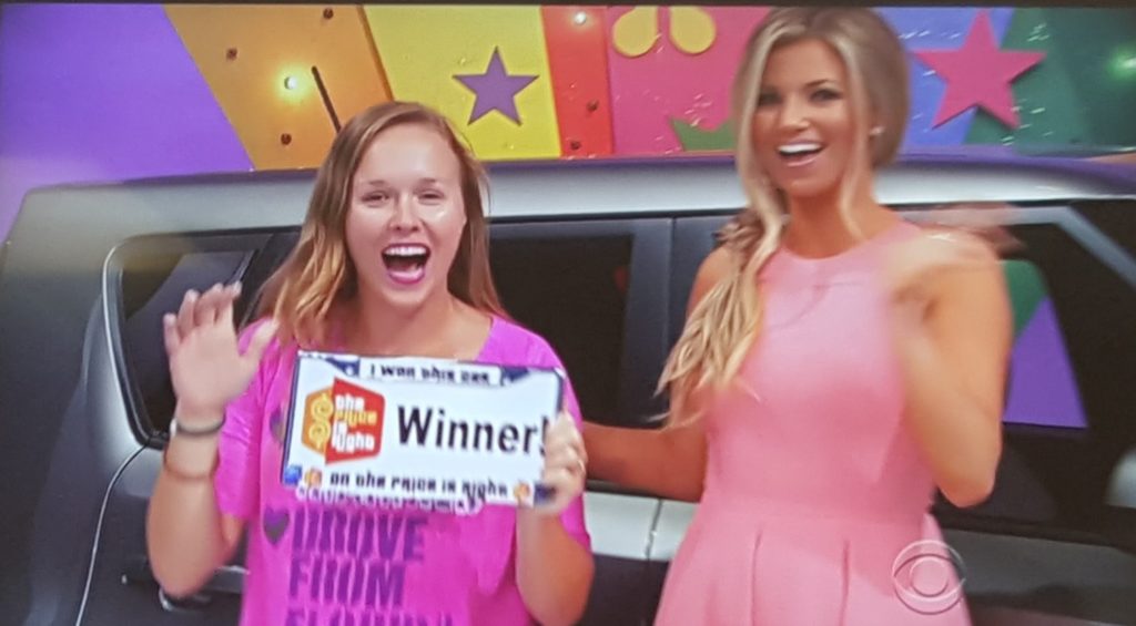 Emily won a new car on The Price is Right!