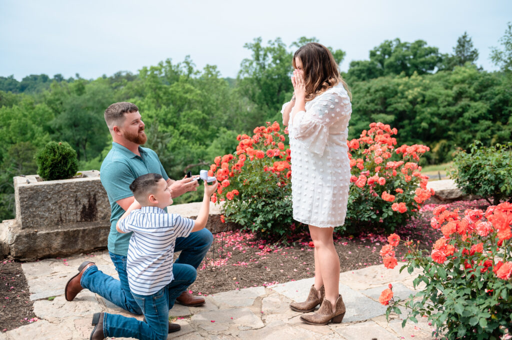 A surprise proposal captured by EmmiClaire Photography in Richmond, Virginia
