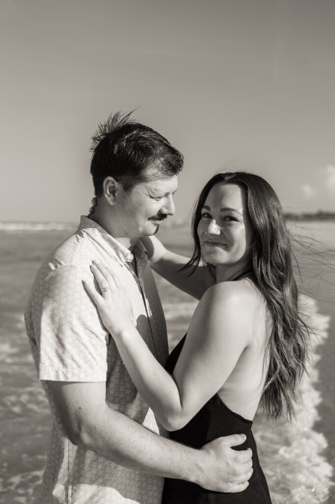 Beau and Elizabeth's beach proposal