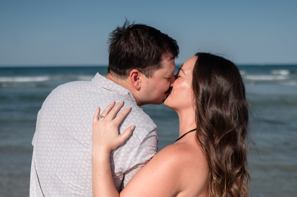 Beau and Elizabeth's beach proposal