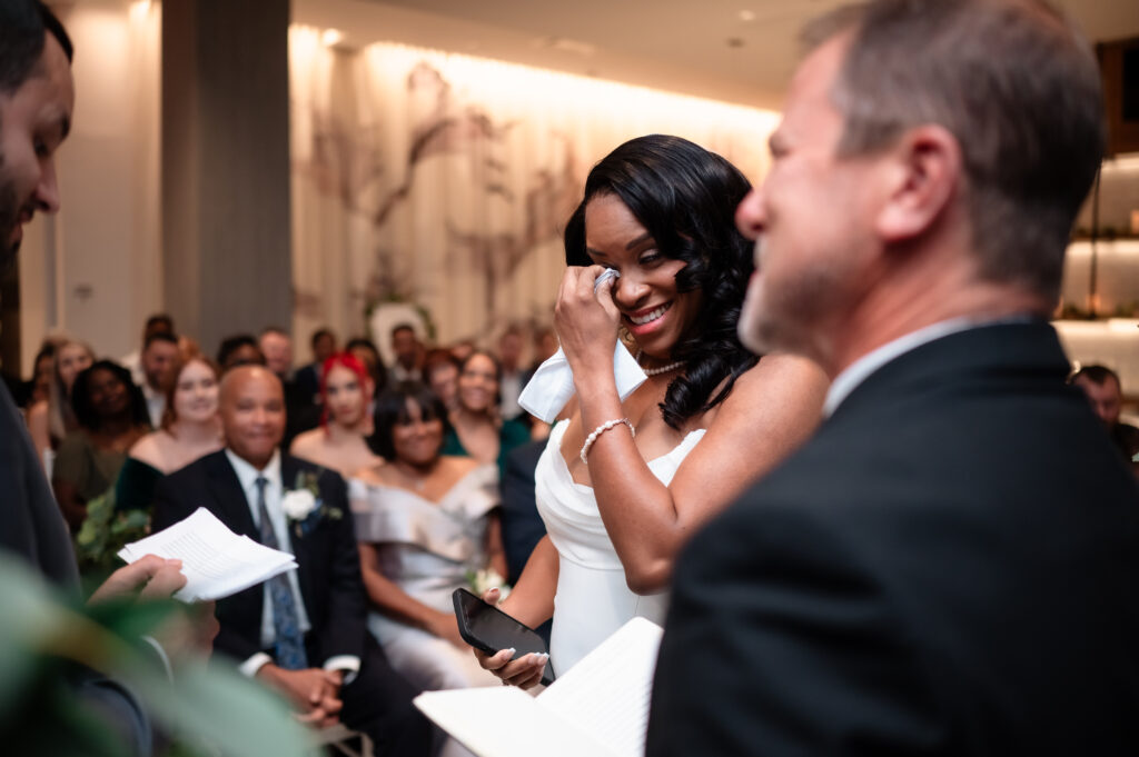 Ceremony for Josh and Savonia for their Washington DC wedding