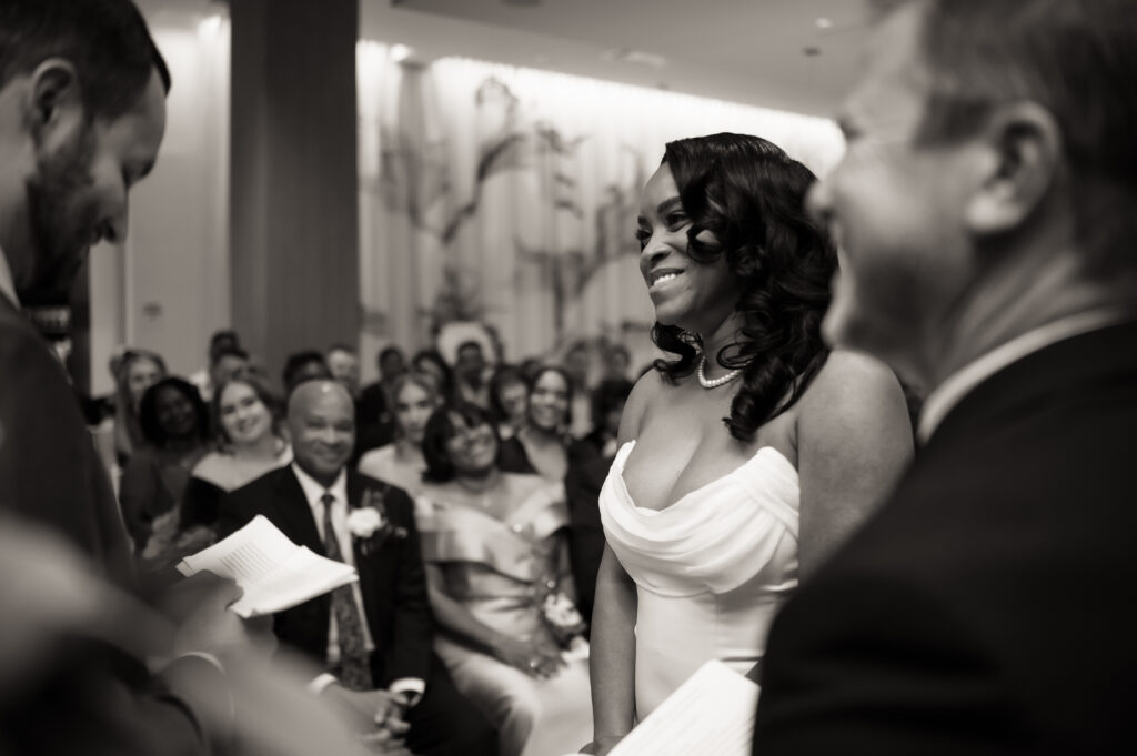 Ceremony for Josh and Savonia for their Washington DC wedding