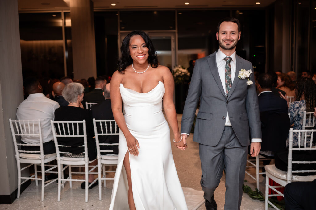 Ceremony for Josh and Savonia for their Washington DC wedding