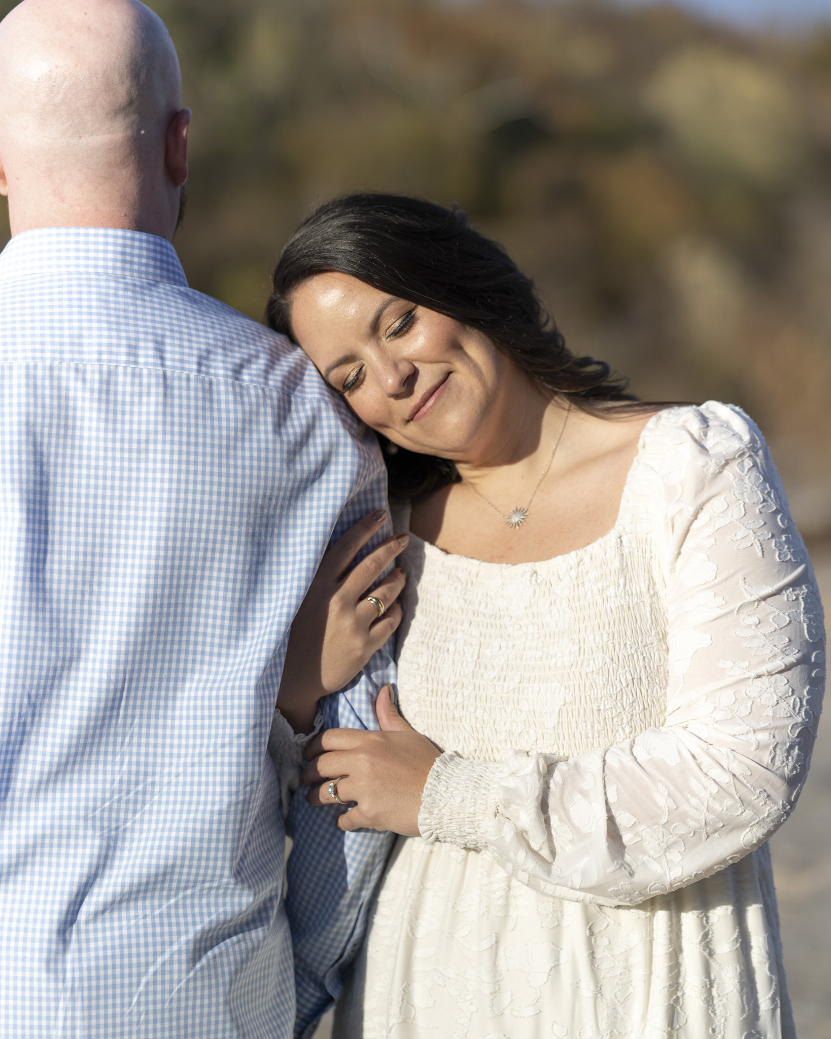 fall engagement photos belle isle rocks richmond virginia