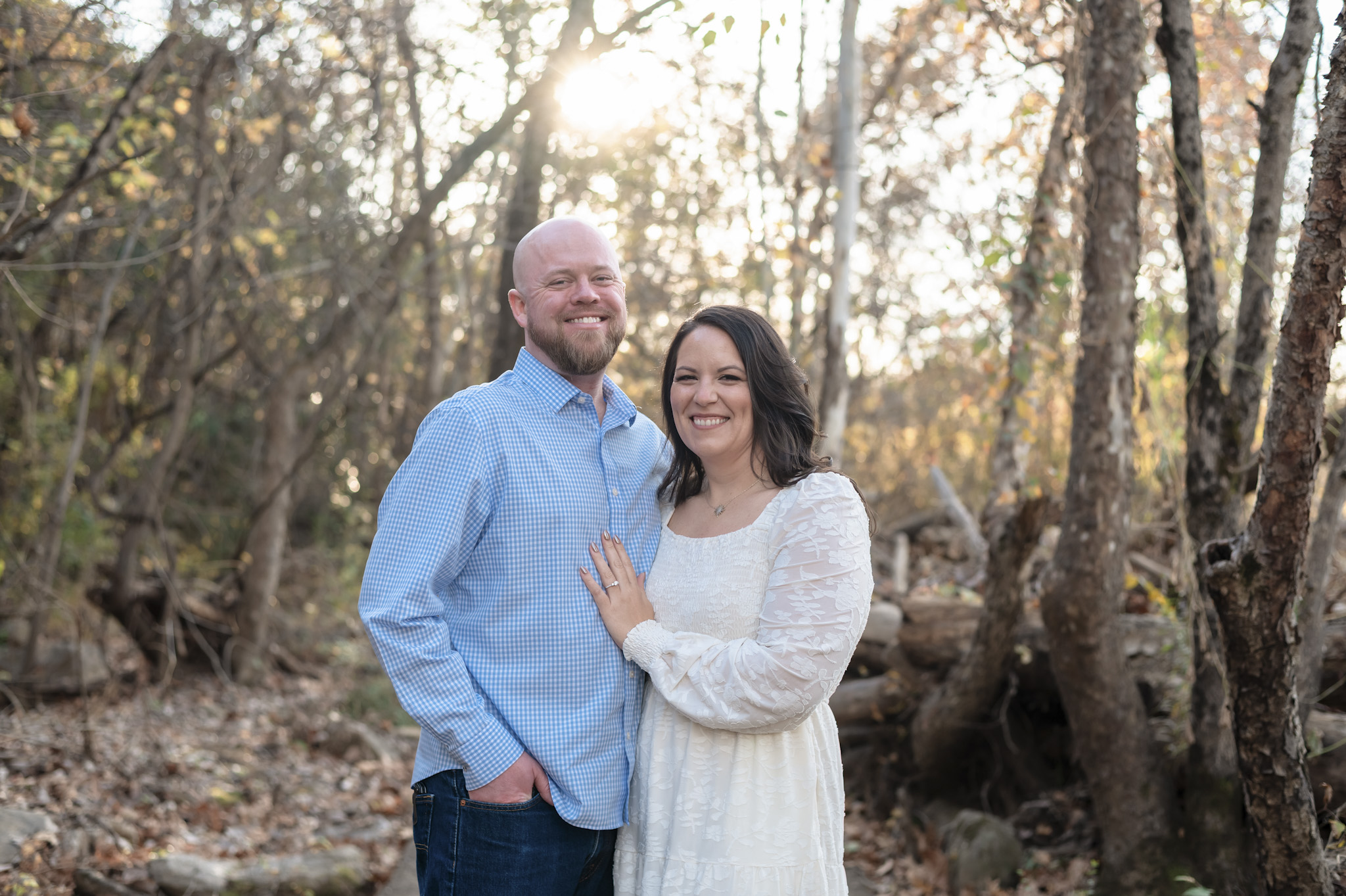 natural light engagement session richmond va riverfront