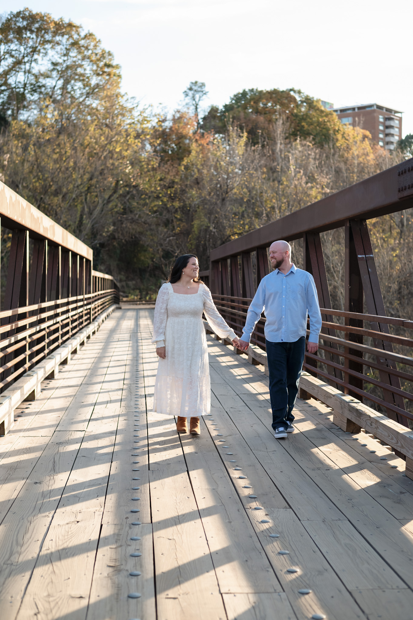 candid engagement session richmond virginia belle isle