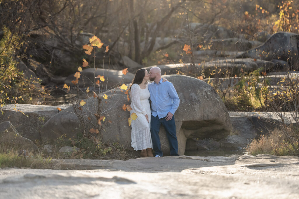 sunset engagement session james river richmond virginia couple