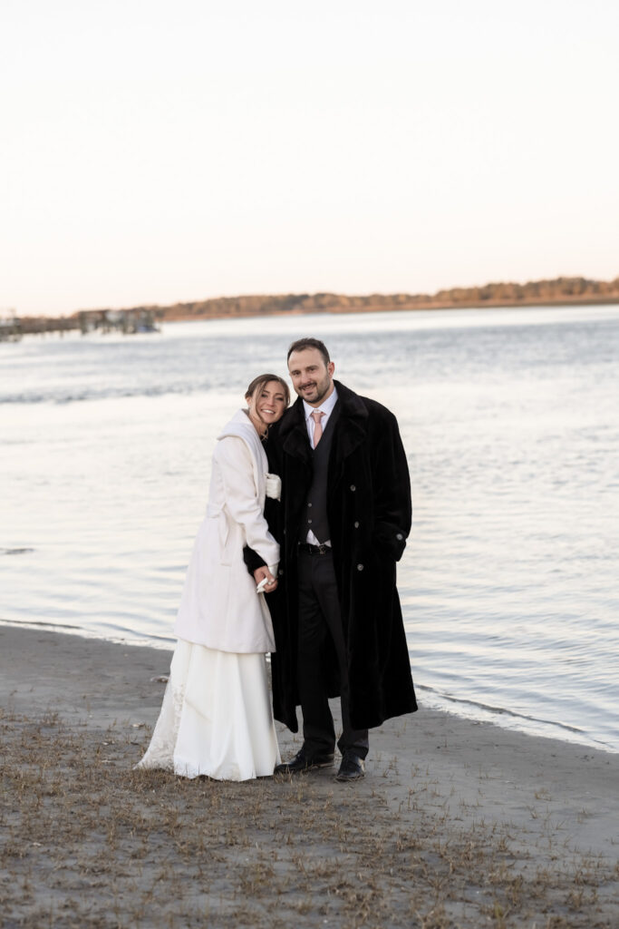 waterfront wedding portraits at The Ribault Club Jacksonville